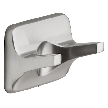 Oakbrook Collection OakBrook Brushed Nickel Double Robe Hook 297-0304-OB